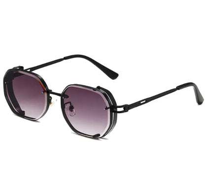 Men's Fashion Square Metal Sunglasses