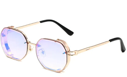 Men's Fashion Square Metal Sunglasses